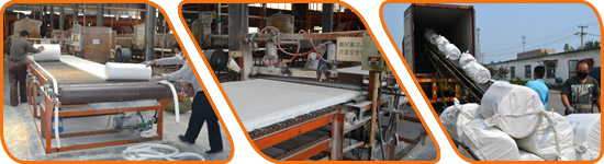 Ceramic fiber insulation blanket